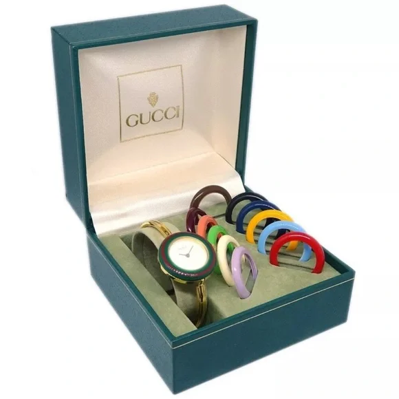 Gorgeous GUCCI Watch!! Luxury Absolutely Amazing 14k Gold Plated - Picture 6 of 6